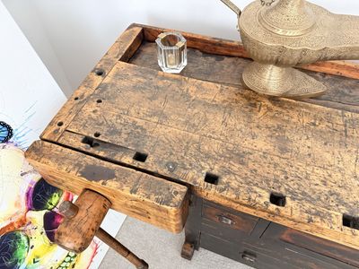 Vintage decorative workbench from the early 1900s