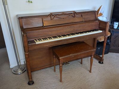 Standup Piano with new wheels and coasters