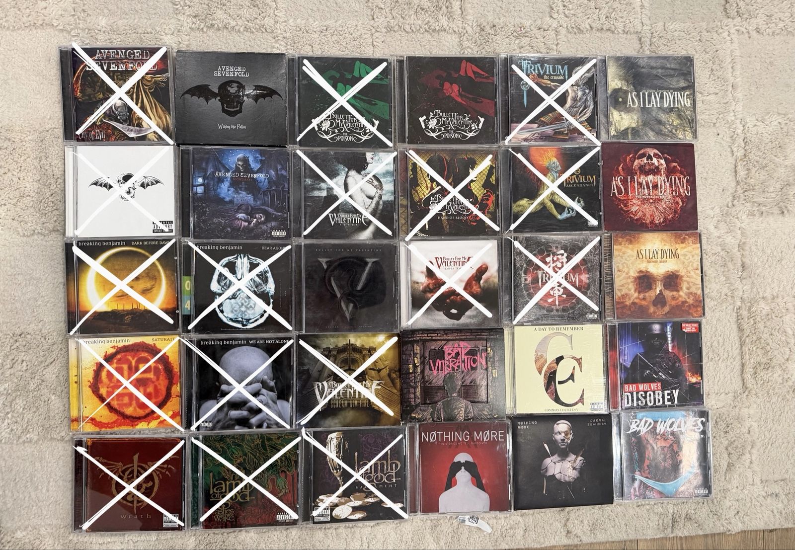 Heavy Metal, Metalcore, Emo CDs lotT