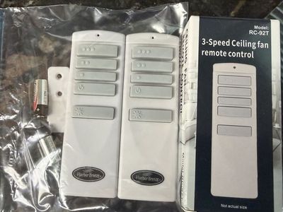 Harbor Breeze RC-92T 3-Speed Ceiling Fan Remote Control Lot of 3
