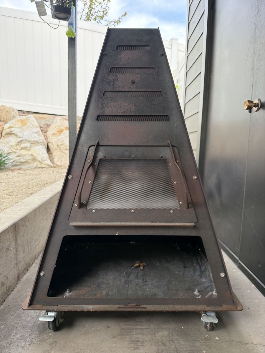 Metal Chiminea Outdoor Fireplace 3/16” Steel