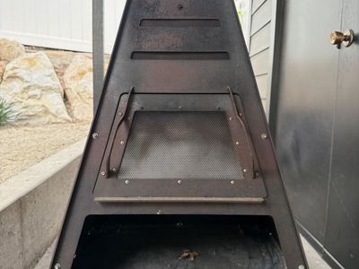 Metal Chiminea Outdoor Fireplace 3/16” Steel