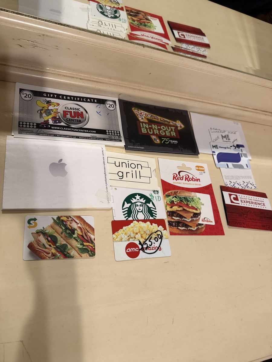 Gift card lot for trade or sell