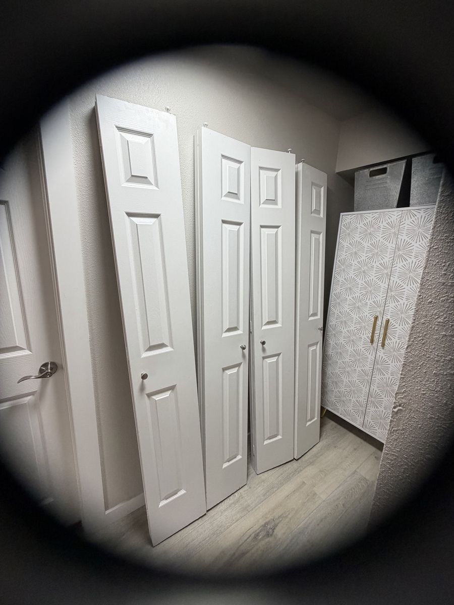 Four bifold closet doors