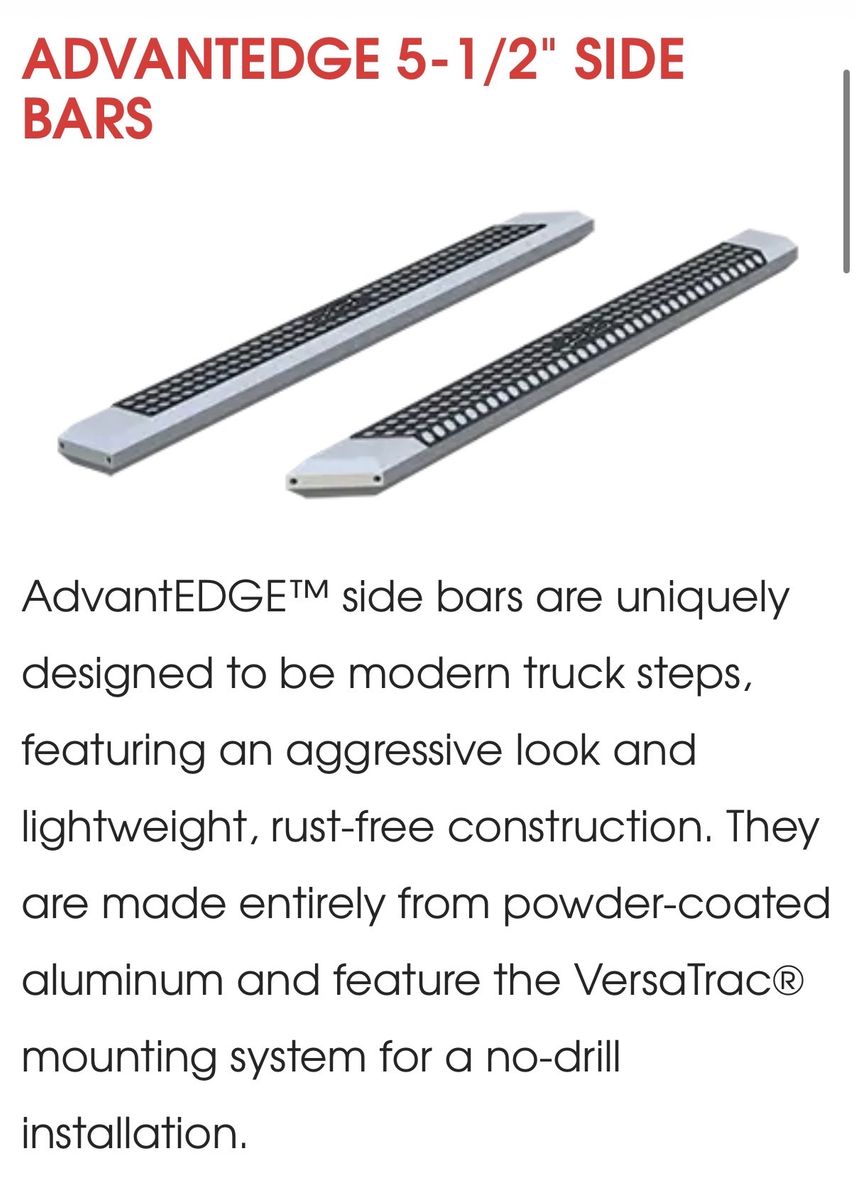 Aries AdvantEdge Aluminum Running Boards (75”)
