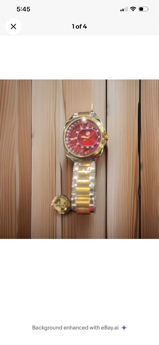 Men’s Large Red Face AJ wrist Watch New