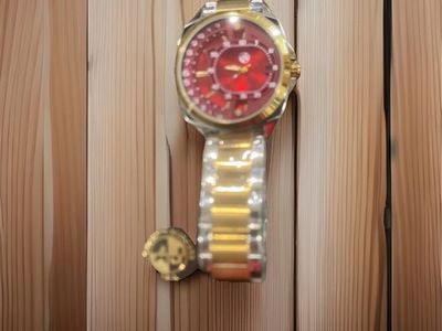 Men’s Large Red Face AJ wrist Watch New