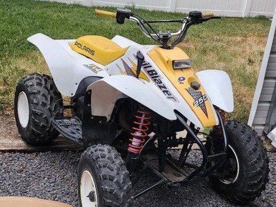 Polaris Trail Blazer 250 ATV - White & Yellow Sport Quad