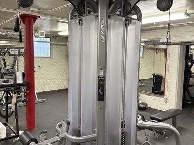 Four-Station Life Fitness Cable Machine