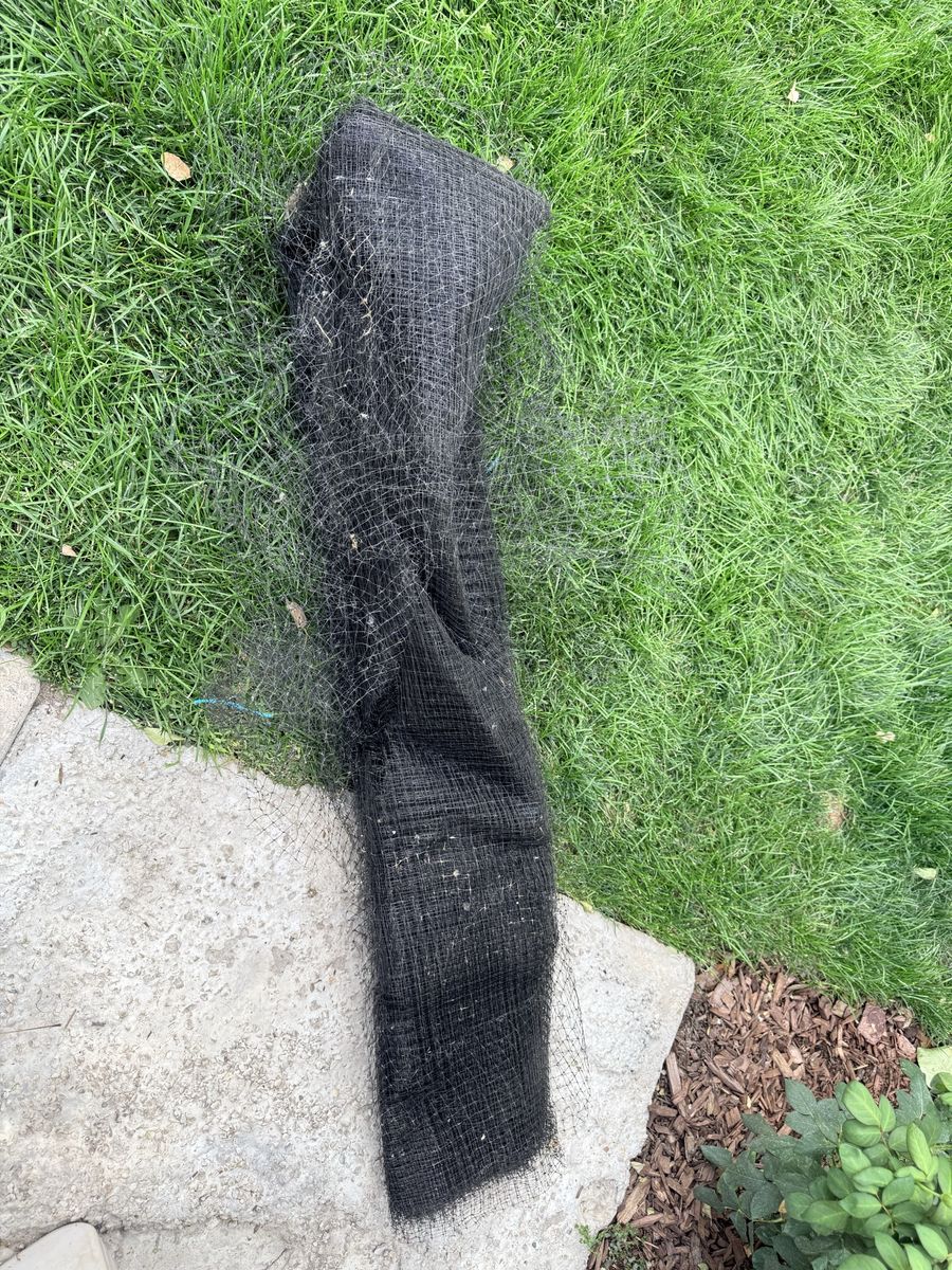 Black netting for coops etc