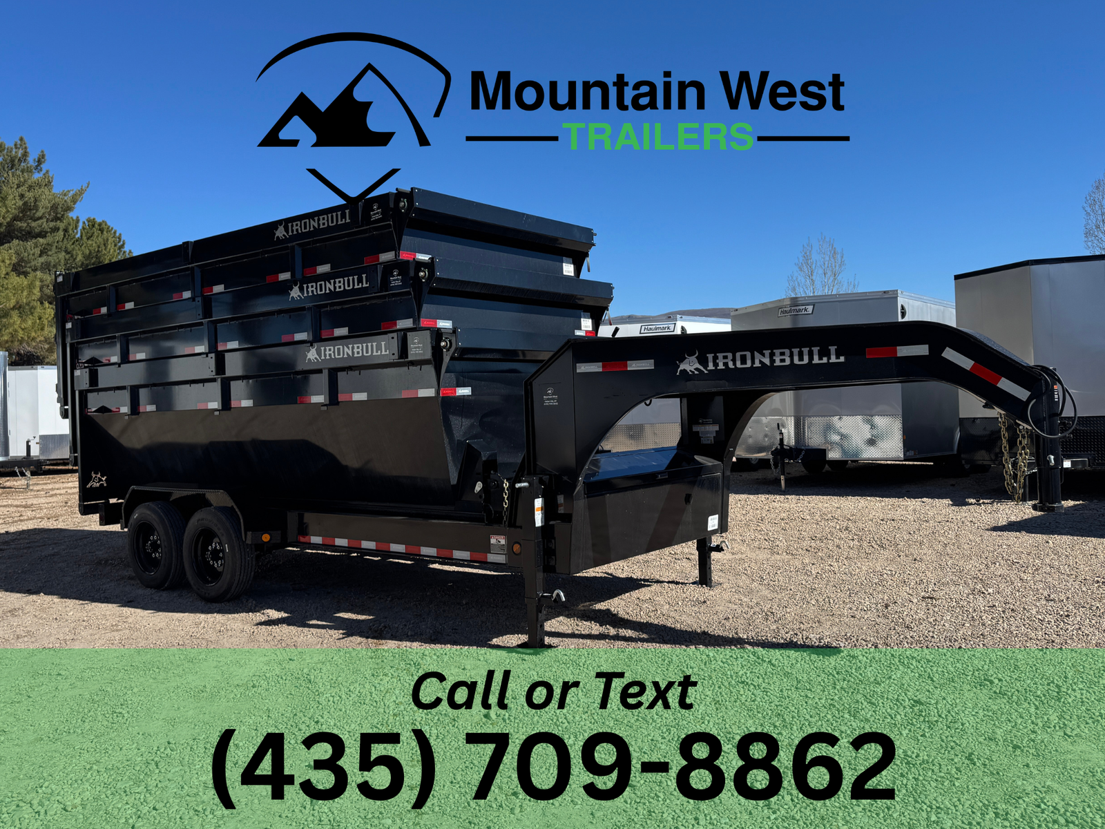 2026 Iron Bull 7X16-16K Gooseneck Roll-Off Trailer w/ 3 Bin Bundle