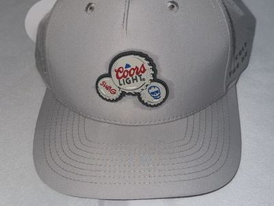 SWAG Coors Light SOLD OUT Performance Hat Gray, Cold As The Rockies, Perforated, Snapback OSFM