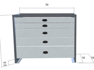 Heavy Duty Aluminum Drawer Package PN 13717A