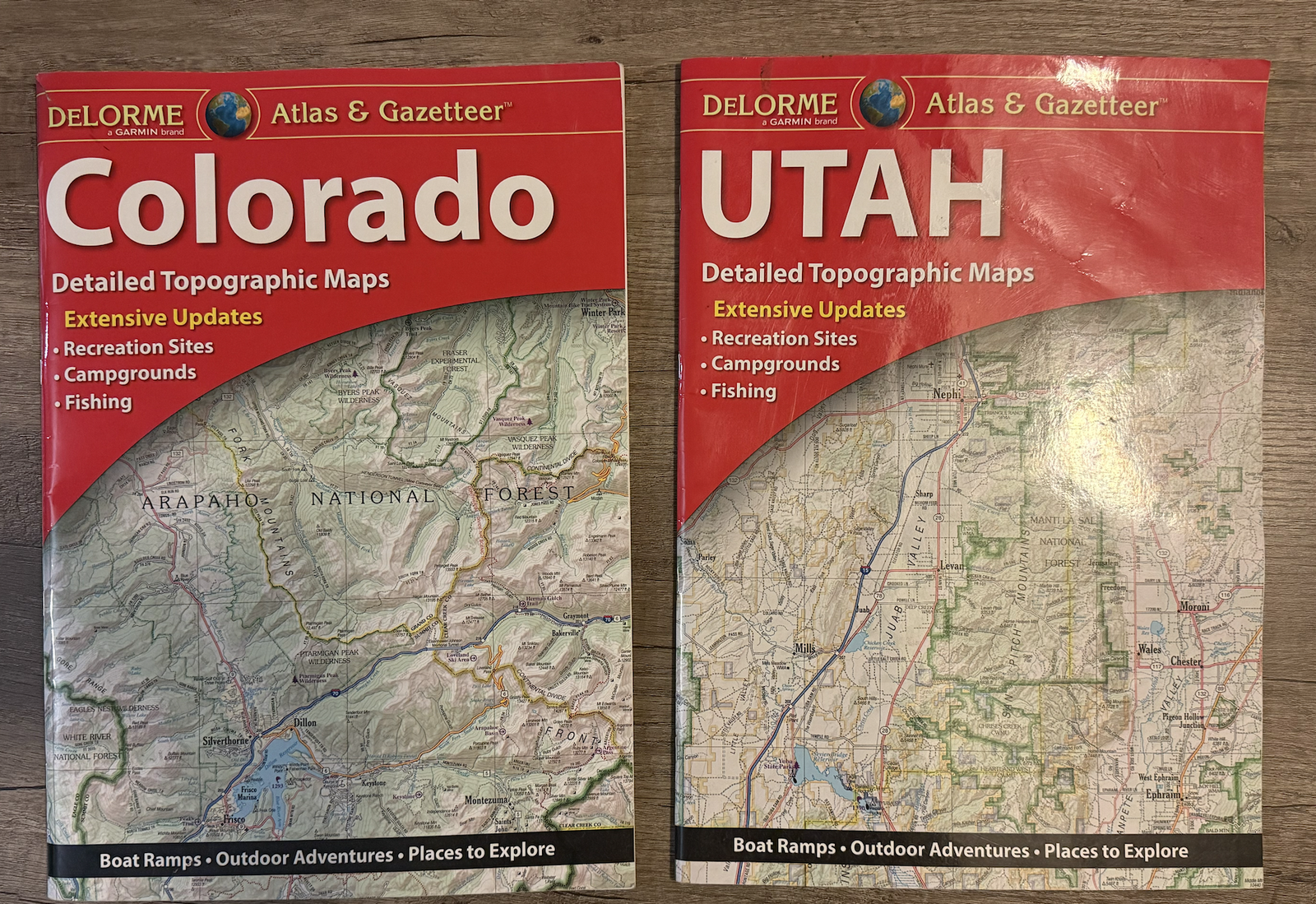 Utah & Colorado DeLorme Atlas & Gazetteer Maps (MSRP $35)
