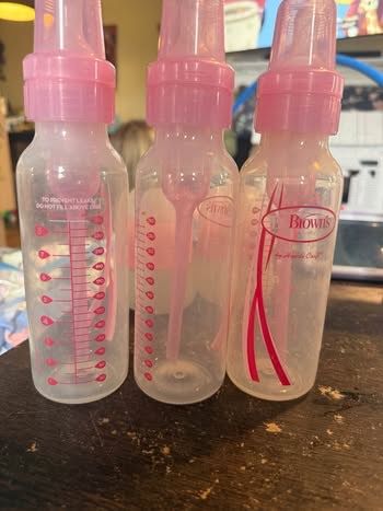 Dr Brown 8oz Pink Bottles - 3
