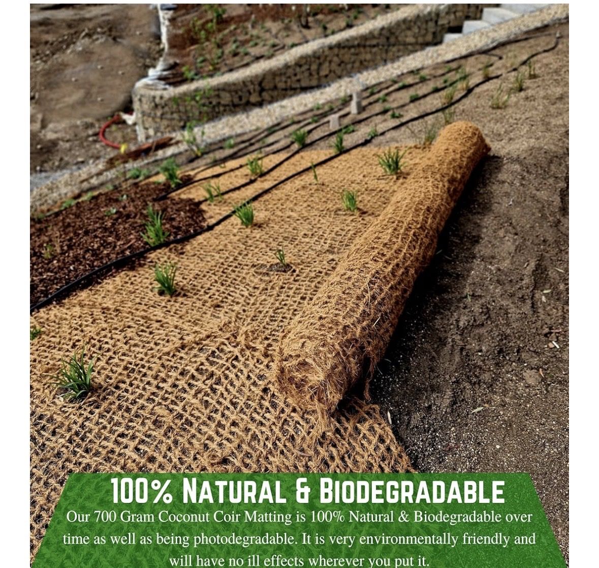 Biodegradable coir mat