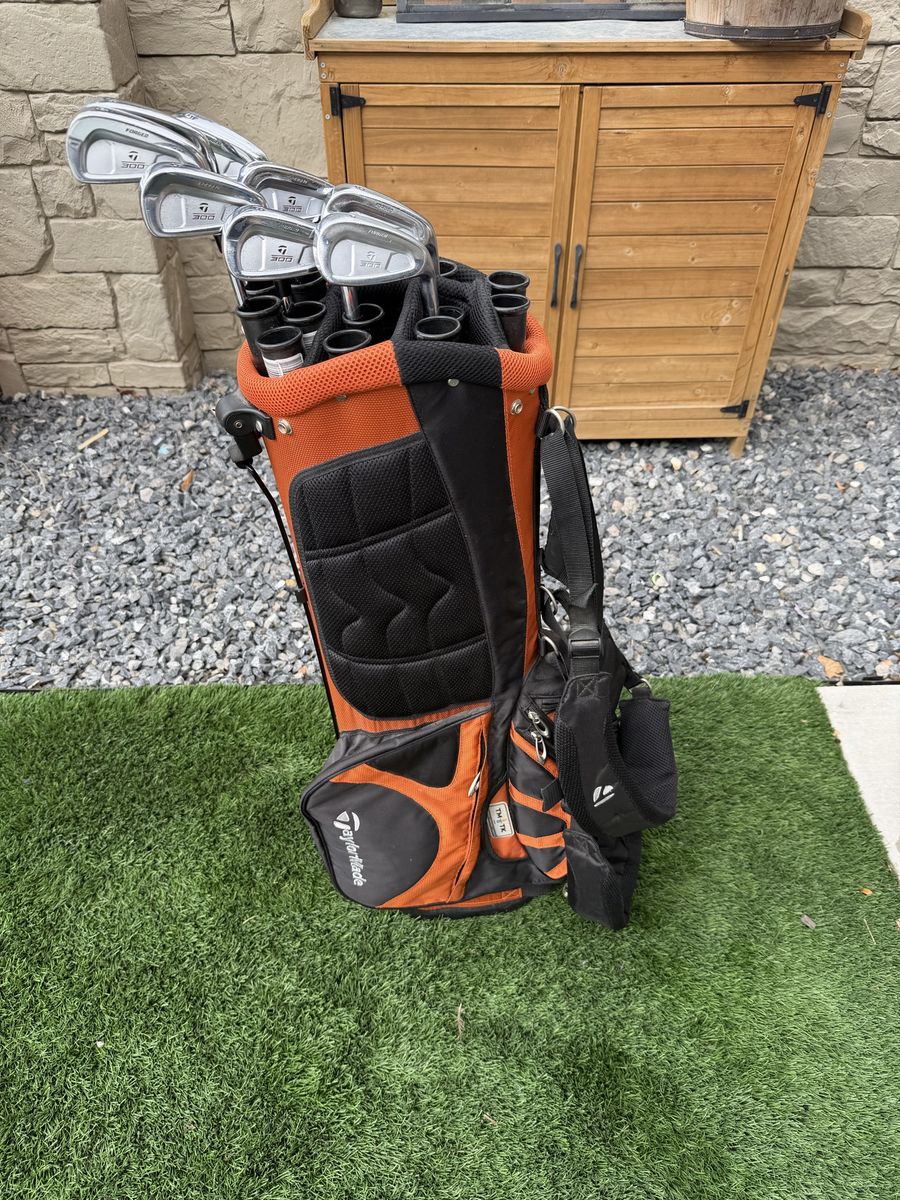 TaylorMade 300 Forged Iron Set with TaylorMade Cart Golf Bag
