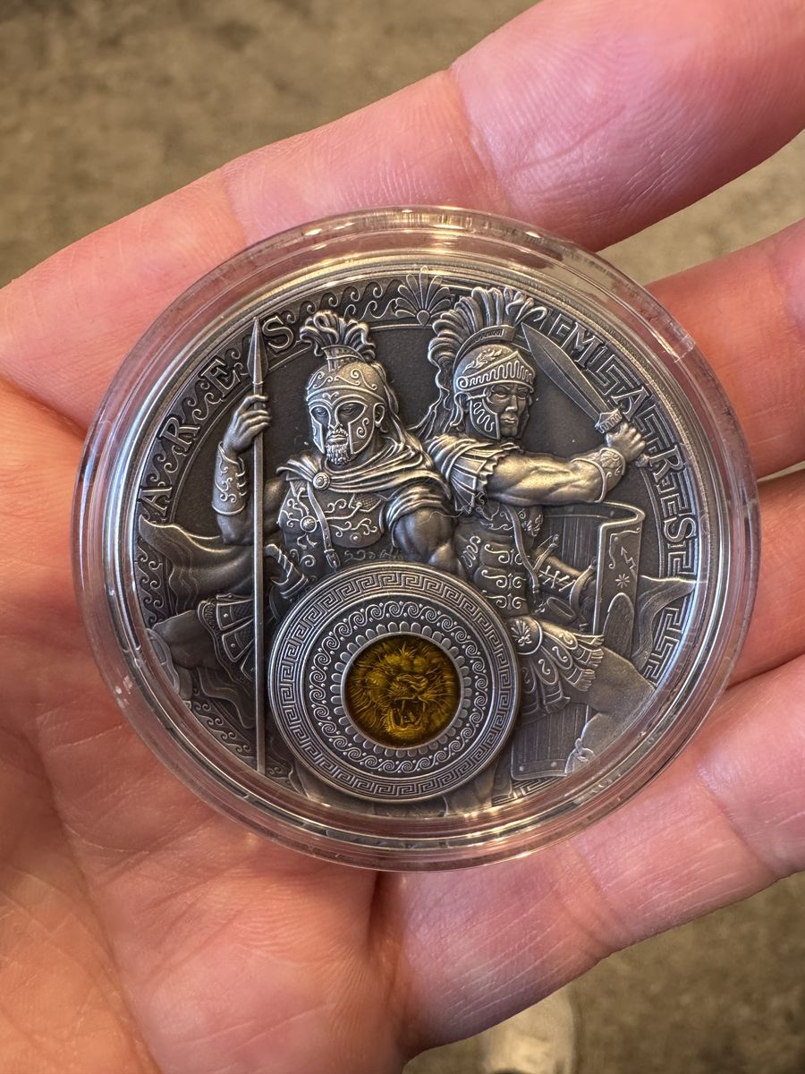 2 oz .999 Silver Ares and Mars Collectors Coin