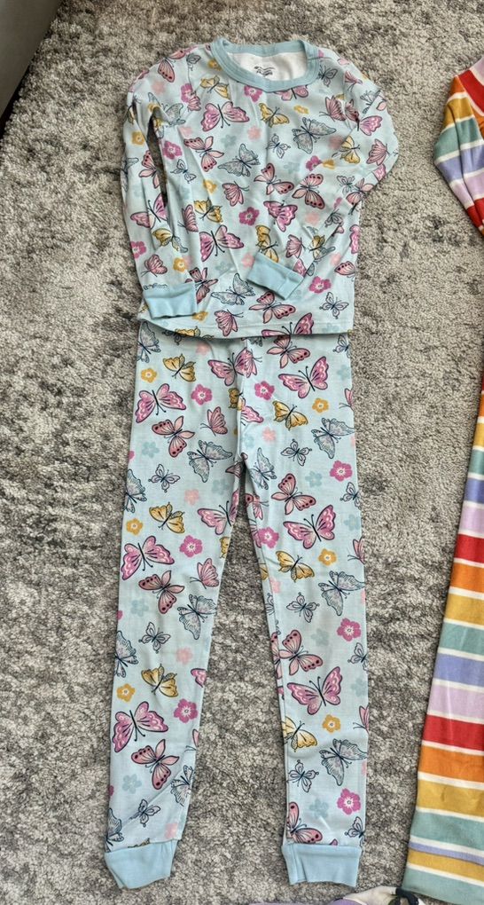 Girls Cotton Pajama bundle Size 6/7