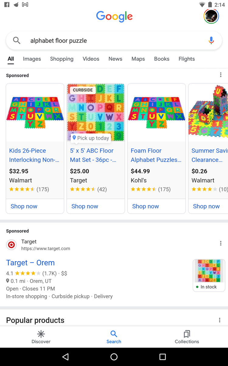 Alphabet floor foam letter puzzle