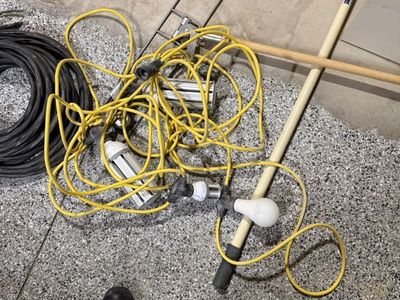 Work Light String Lights 50' W/5 Bulb Sockets