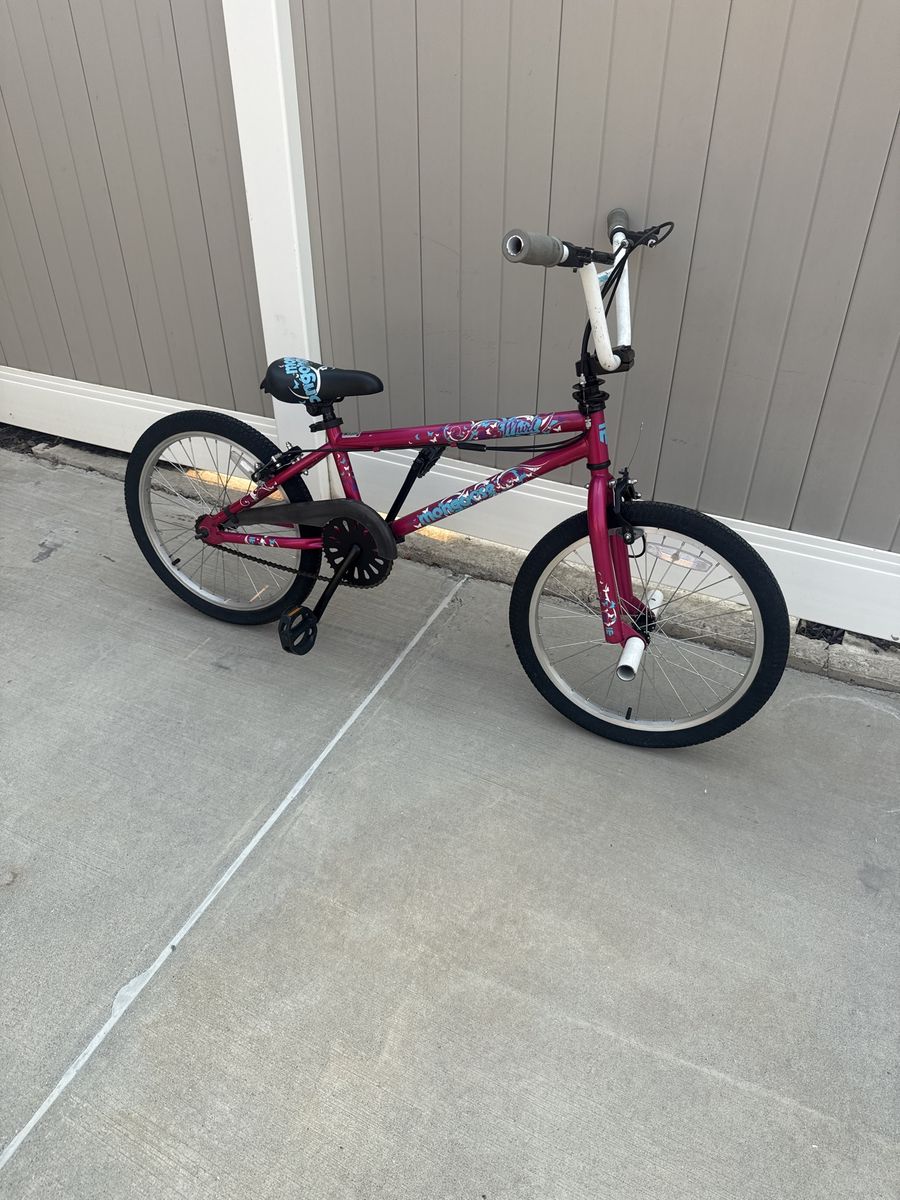 Mongoose Fuzion Pink/Blue 20" BMX Bike - Great for Kids & Freestyle Fun