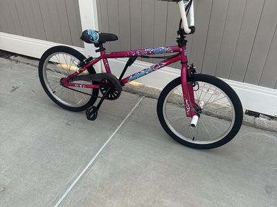 Mongoose Fuzion Pink/Blue 20" BMX Bike - Great for Kids & Freestyle Fun