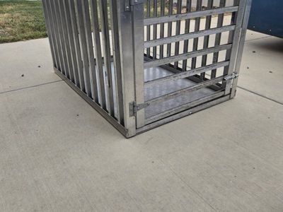 Heavy-Duty Aluminum Dog Crate/Kennel - Large, Secure Pet Enclosure