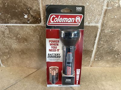 New Coleman Battery Guard 325m Flashlight
