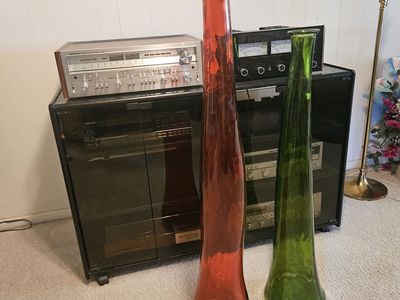 Huge Mid-Century Modern Style Glass Vases