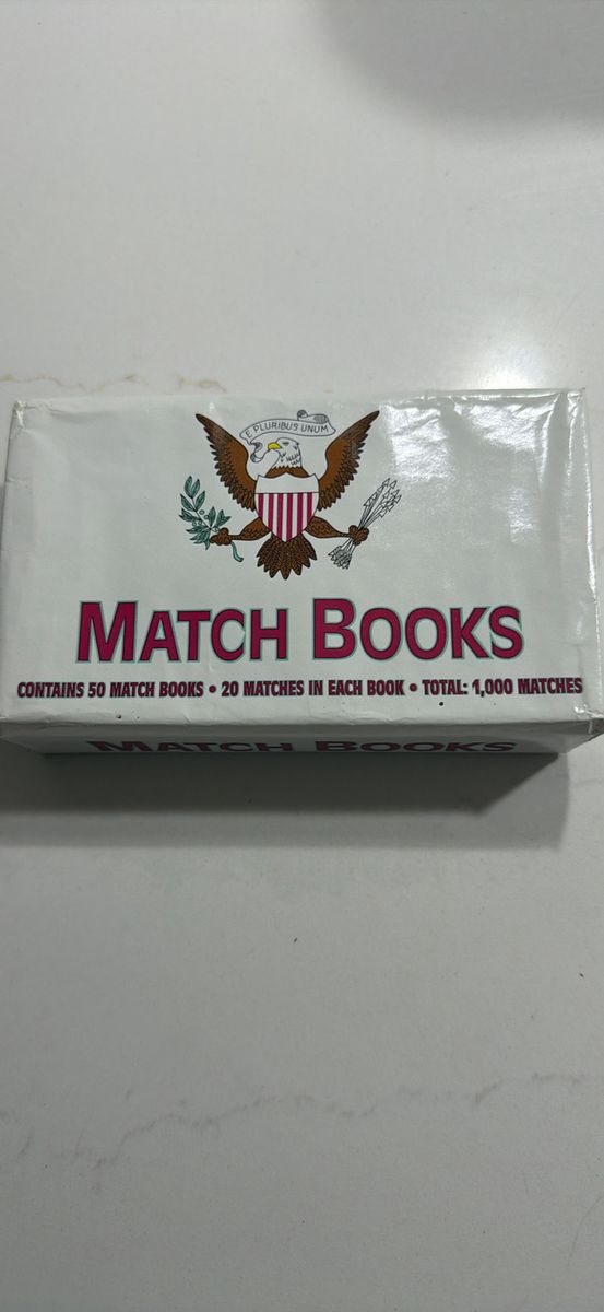 Diamond Brands Match Books, 50 Books, 1000 Matches Total, Made in USA