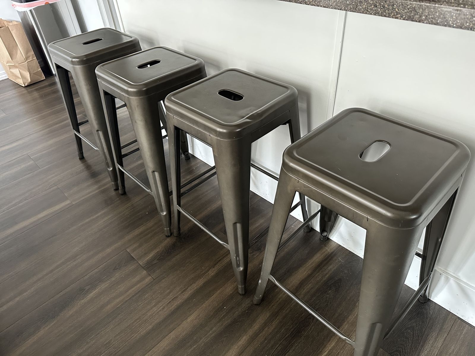 24-inch Steel Bar Stool - Set Of 4