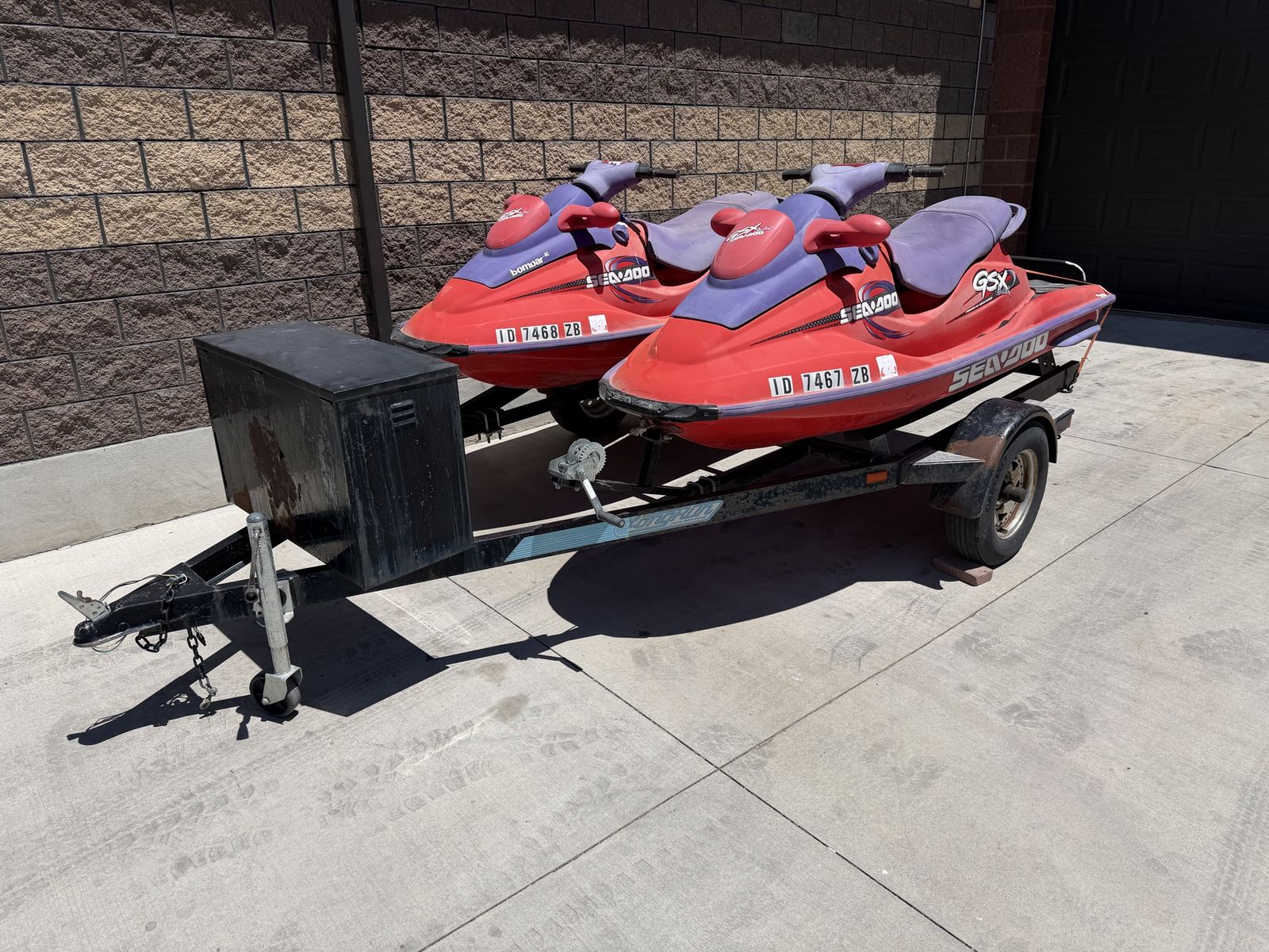 2 1998 SeaDoo GSX Limited’s with trailer