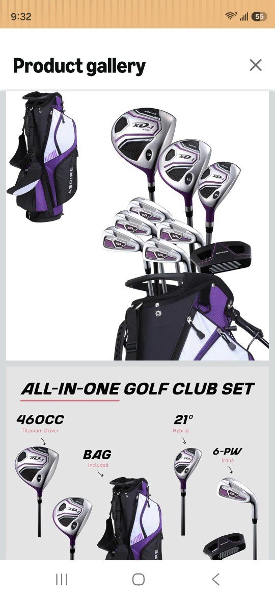dont need two sets bag is green clubs purple