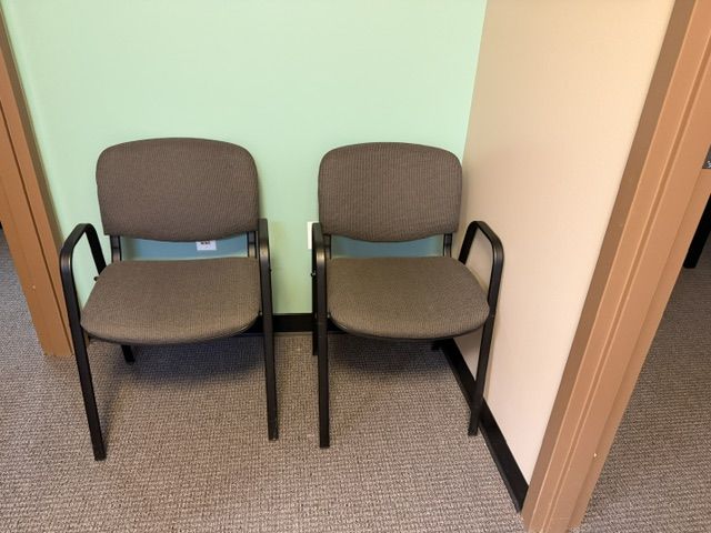 24 Deluxe Upholstered Office Stacking Chairs - Excellent Condition!