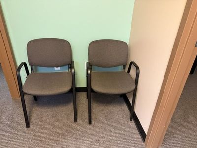 24 Deluxe Upholstered Office Stacking Chairs - Excellent Condition!