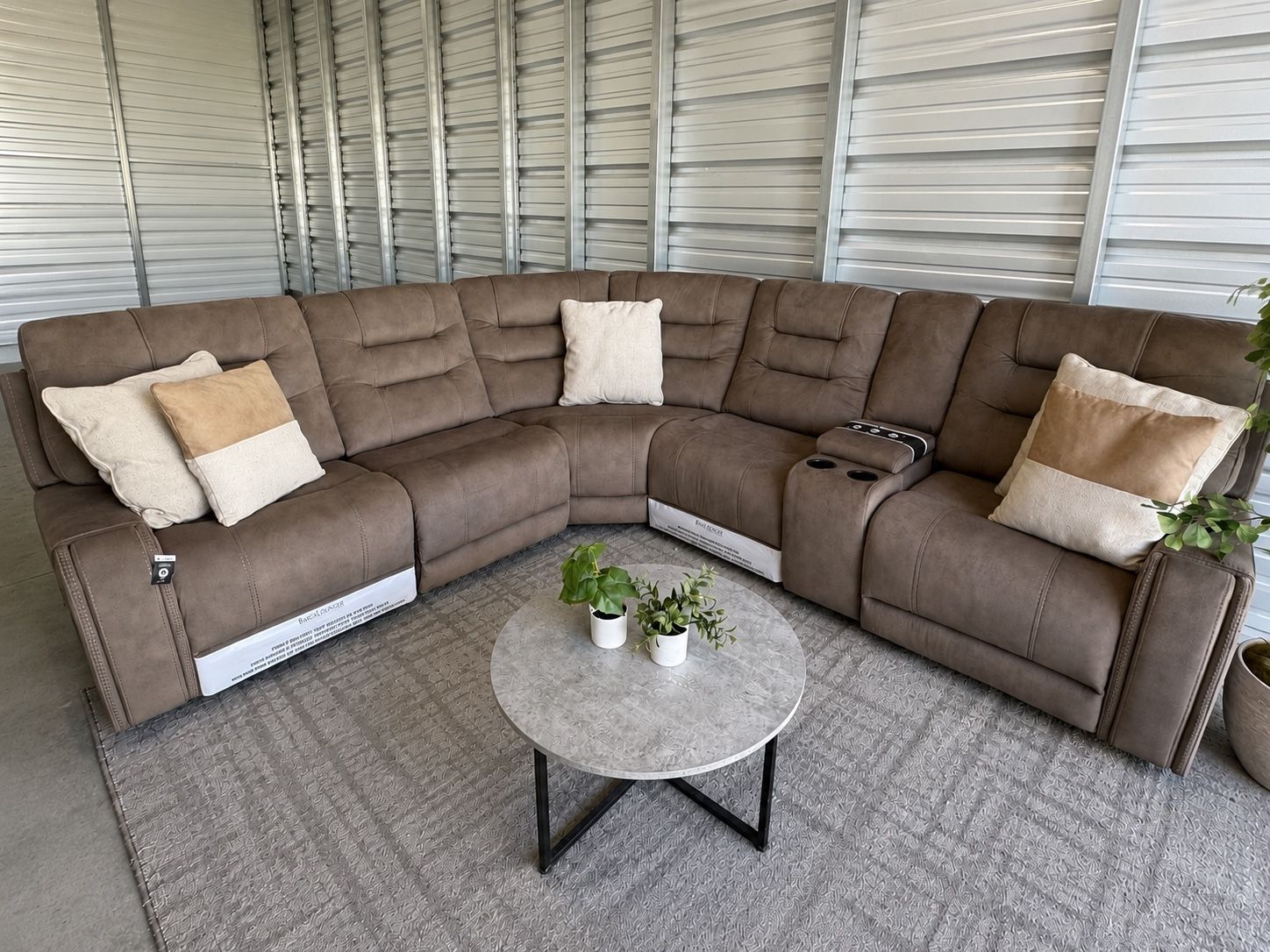 NEW‼️BARCALOUNGER CARMELO FABRIC POWER RECLINING SECTIONAL | FREE DELIVERY