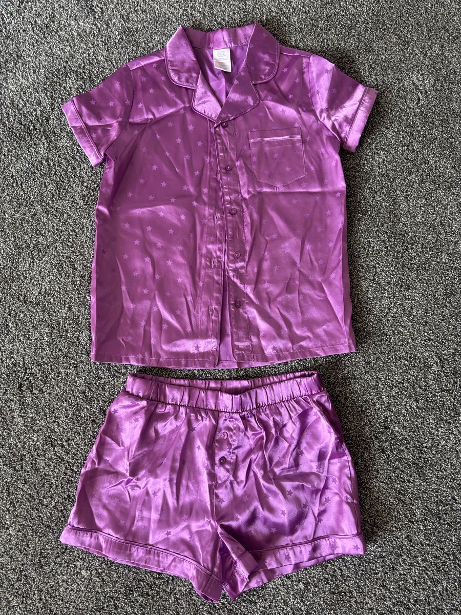 NEW! More Than Magic Girl's Purple Two-Piece Pajamas- Size L