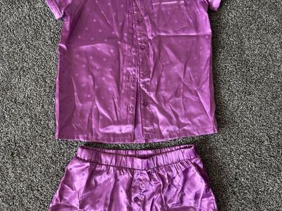 NEW! More Than Magic Girl's Purple Two-Piece Pajamas- Size L