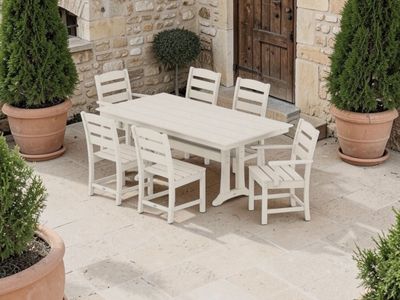 POLYWOOD Lakeside 7 Piece Farmhouse Dining Set