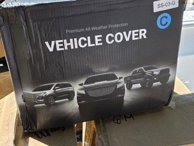 Premium All-Weather Vehicle Cover - SS-03-G - Grey - Car/SUV/Truck Protection