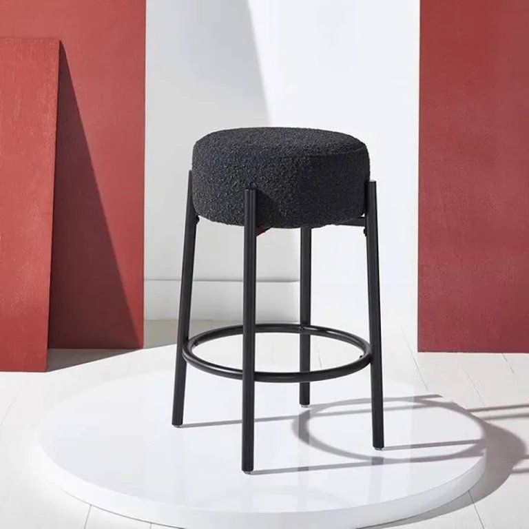 Safavieh Paisleigh Metal Leg Counter Stool - Black