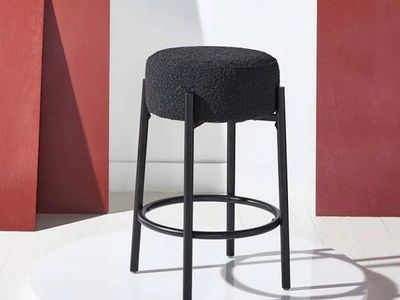 Safavieh Paisleigh Metal Leg Counter Stool - Black