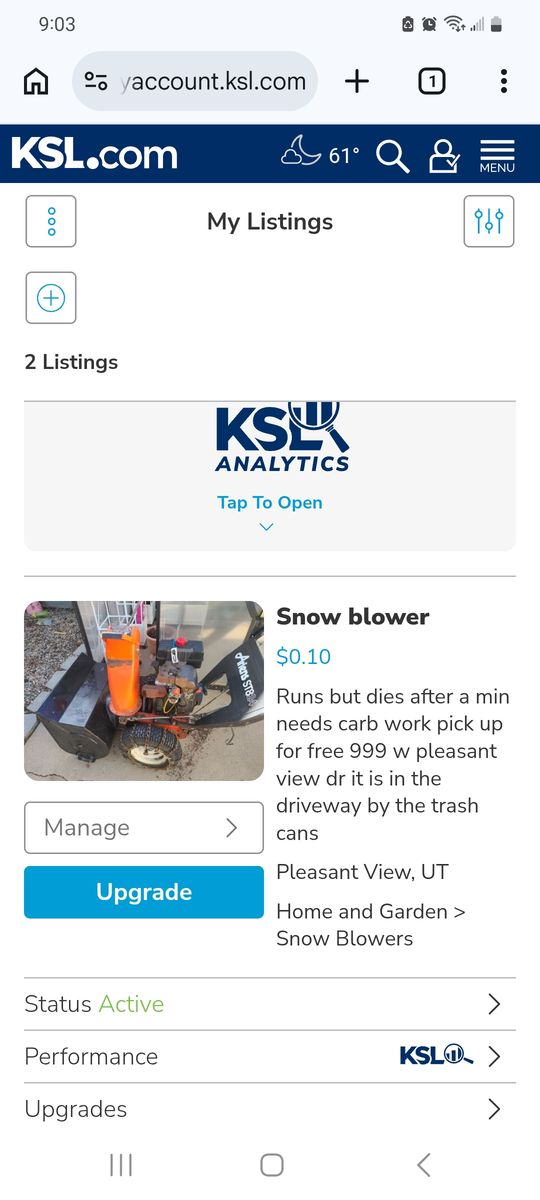 Snowblower