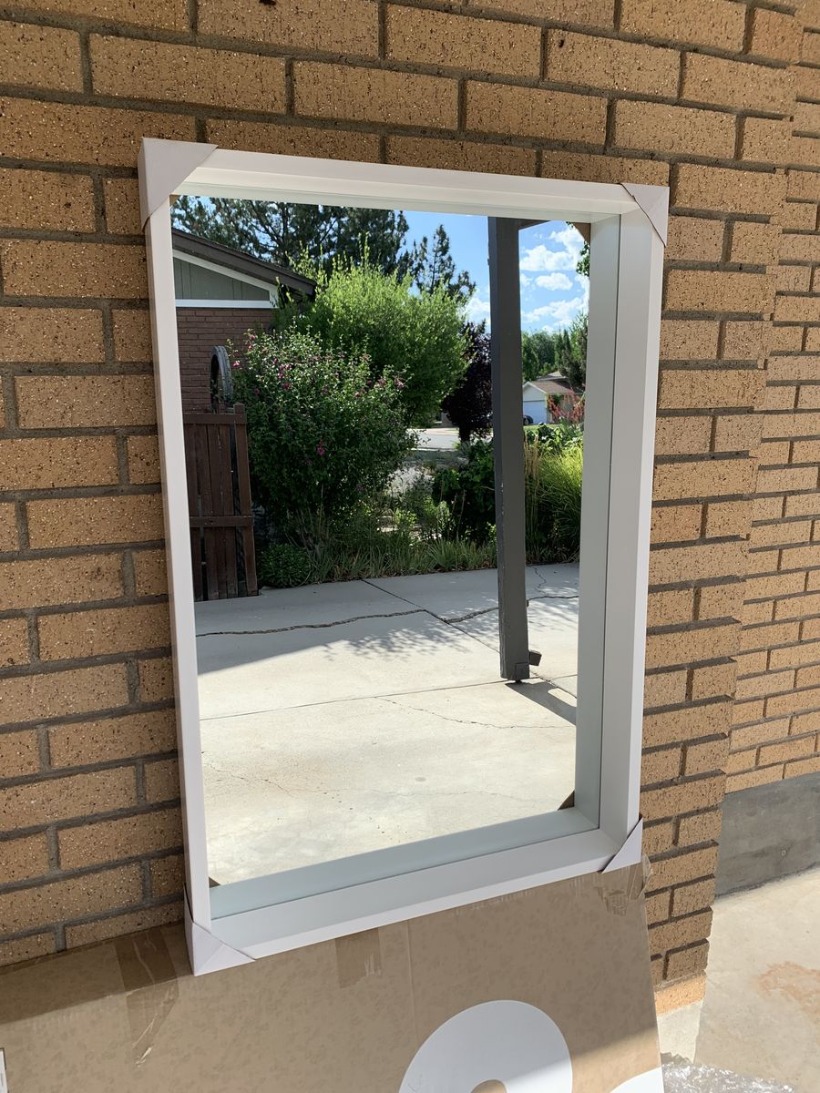 New in Box Whiite Mirror