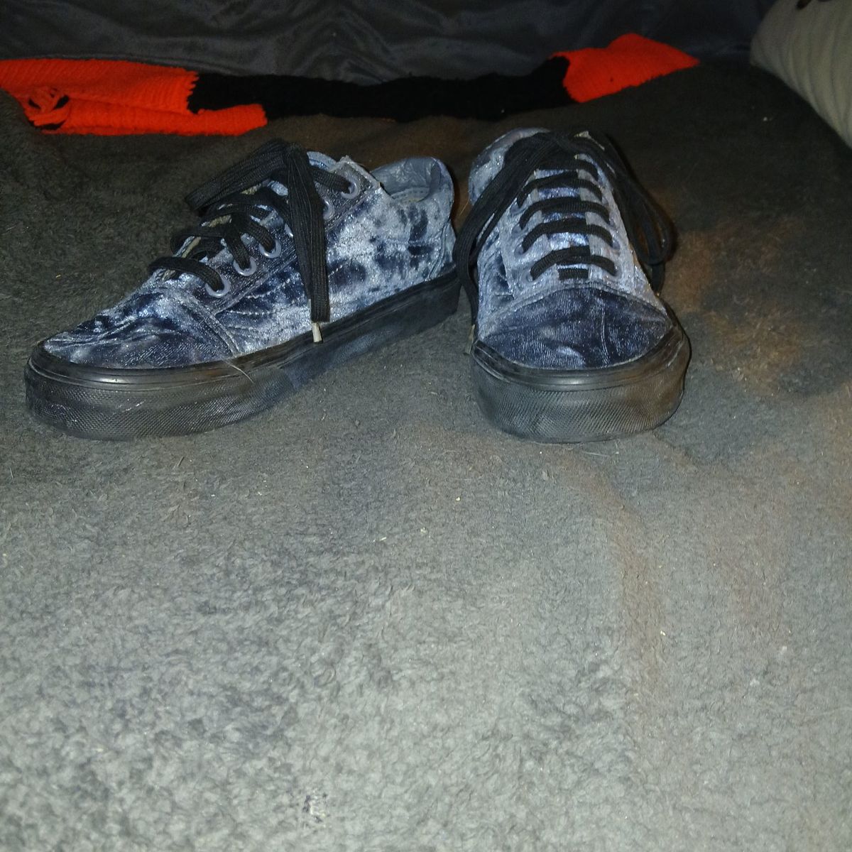 old skool velvet Vans for boys.