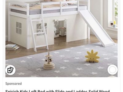 Kids Twin Bed With Slide