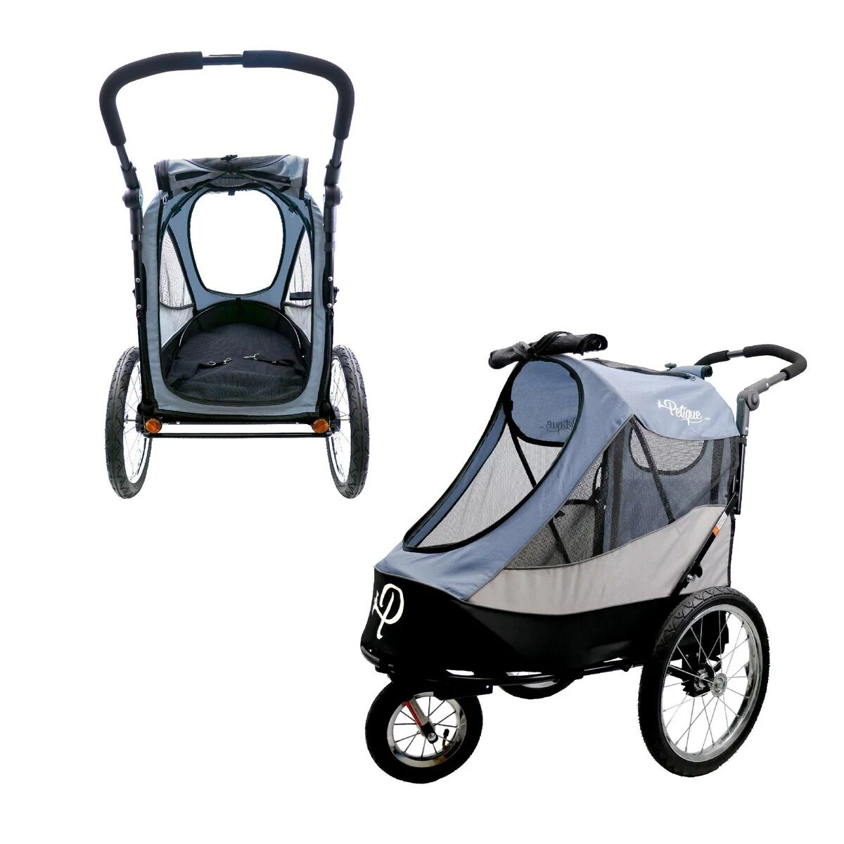 Petique Trailblazer Gray Pet Jogger with Accessory Bundle 1859420 #103208