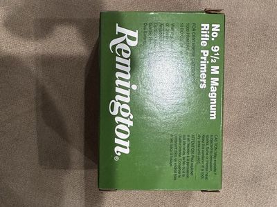 Remington No. 9 1/2 M Magnum Rifle Primers - 1000 Count (10 Boxes of 100) for Centerfire Cartridges