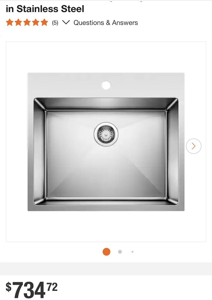 Blanco Sink in Stainless Steel